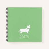 Corgi Puppy Dog Pembroke Welsh Notebook Notizblock (Vorderseite)