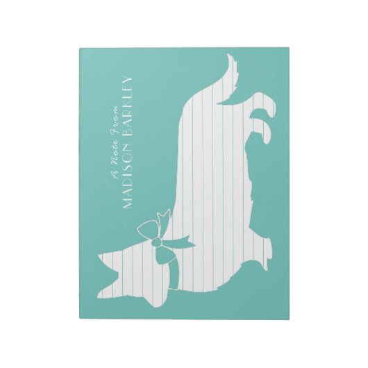 Corgi Puppy Dog Pembroke Welsh Notepad Notizblock (Rotiert)