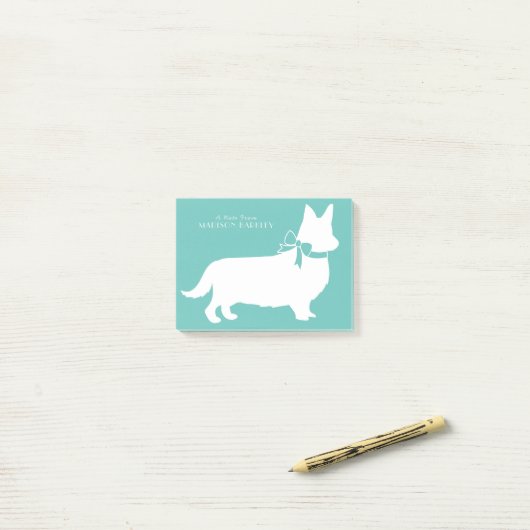 Corgi Puppy Dog Pembroke Welsh Post-it Notes Klebezettel (Auf Schreibtisch)
