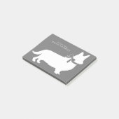 Corgi Puppy Dog Pembroke Welsh Post-it Notes Klebezettel (angewinkelt)
