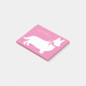 Corgi Puppy Dog Pembroke Welsh Post-it Notes Klebezettel (angewinkelt)