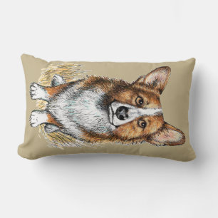 Corgi Puppy Hugs Lendenkissen