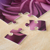 Corgi Puppy in lila Rose Puzzle (Seite)