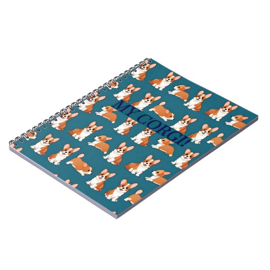 Corgi Puppy Notebook Journal Notizblock (Linke Seite)