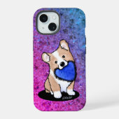 Corgi Puppy Phone Case iPhone 15 Hülle (Rückseite)