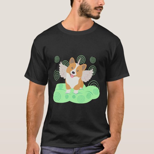 Corgi Puppy Unicorn T-Shirt (Vorderseite)