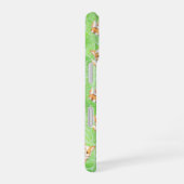 Corgi Puppy with Green Leaves Pattern Phone Case iPhone 16 Hülle (Rechte Seite)
