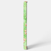 Corgi Puppy with Green Leaves Pattern Phone Case Samsung Galaxy Hülle (Linke Seite)