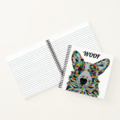 Corgi-Quadratnotizbuch Notizblock (Innenseite)