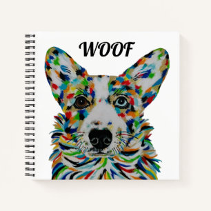 Corgi-Quadratnotizbuch Notizblock
