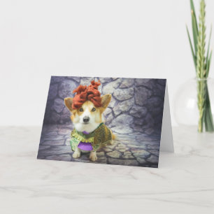 Corgi Queen Birthday Card Feiertagskarte