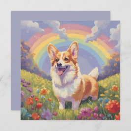 Corgi Rainbow Bridge Individuelle Name Dog Memoria