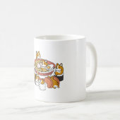 Corgi Ramen Sushi Kaffeetasse (VorderseiteRechts)