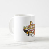Corgi Ramen Sushi Kaffeetasse (Vorderseite Links)