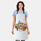 Corgi Ramen Sushi Schürze (Getragen)