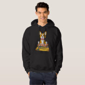 Corgi Reading Hoodie (Vorne ganz)
