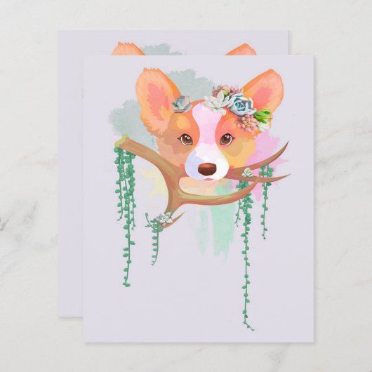 Corgi Recipe Card (Vorne/Hinten)