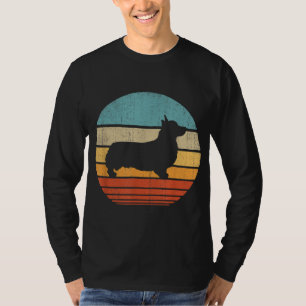 Corgi Retro Vintag 60er 70er Sunset Dog Lovers Men T-Shirt