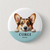 Corgi Round Button Button (Vorderseite)