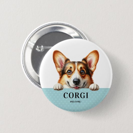 Corgi Round Button Button (Vorne & Hinten)