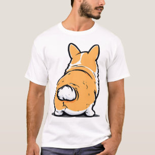 Corgi Rückseite T-Shirt
