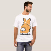 Corgi Rückseite T-Shirt (Vorne ganz)