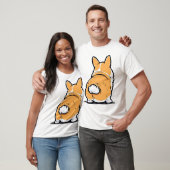 Corgi Rückseite T-Shirt (Unisex)