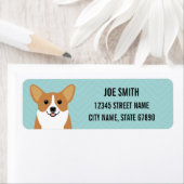 Corgi Rücksendeadressen-Aufkleber (Insitu)