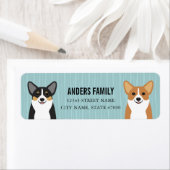 Corgi Rücksendeadressen-Aufkleber (Insitu)