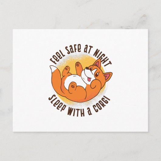 Corgi Ruff Postkarte (Vorderseite)