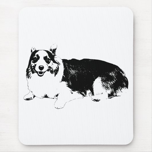 Corgi Ruhe für Fokus Mousepad (Vorne)