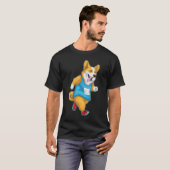 Corgi Runner-Sportler T-Shirt (Vorne ganz)