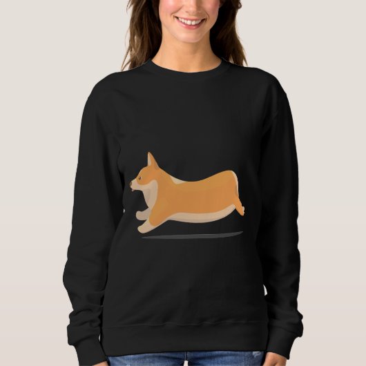 Corgi Running 953 Sweatshirt (Vorderseite)