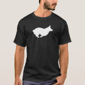 Corgi Running Silhouette Profil Corgi Eigentümer T-Shirt (Vorderseite)