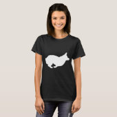 Corgi Running Silhouette Profil Corgi Eigentümer T T-Shirt (Vorne ganz)