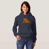 Corgi sagt Happy Fall Y'all! Hoodie (Vorne ganz)