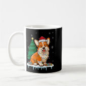 Corgi Santa Christmas Tree Lights Xmas Boys Men Co Kaffeetasse (Links)