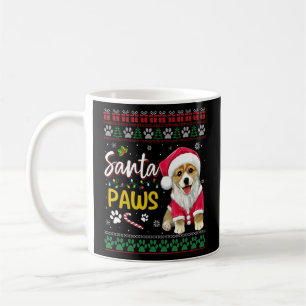 Corgi Santa Dog Paws Christmas Dog Familie Christm Kaffeetasse