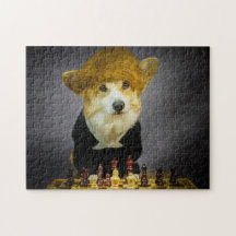 Corgi Schach Player Puzzle
