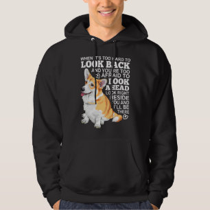 Corgi schauen Sie direkt neben Ihnen und ich X wir Hoodie
