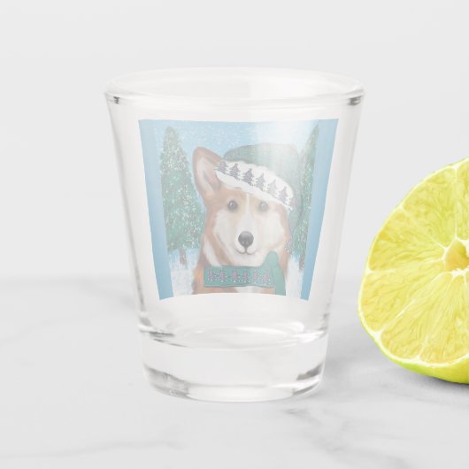Corgi Schnapsglas (Rückseite)