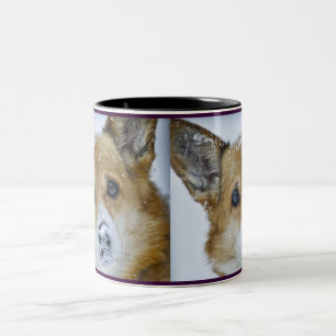 CORGI Schnee-Nase Zweifarbige Tasse