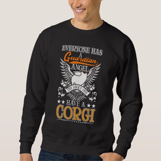 Corgi-Schutzengel Sweatshirt (Vorderseite)