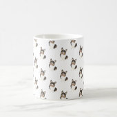 Corgi (Schwarze gekleidete Trikolore) Kaffeetasse (Mittel)