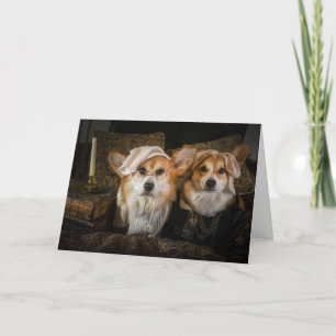 Corgi Scrooge und Weihnachtskarte Jakobs Marley Feiertagskarte
