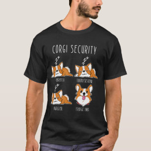 Corgi Security Corgi Hunde Humor T-Shirt