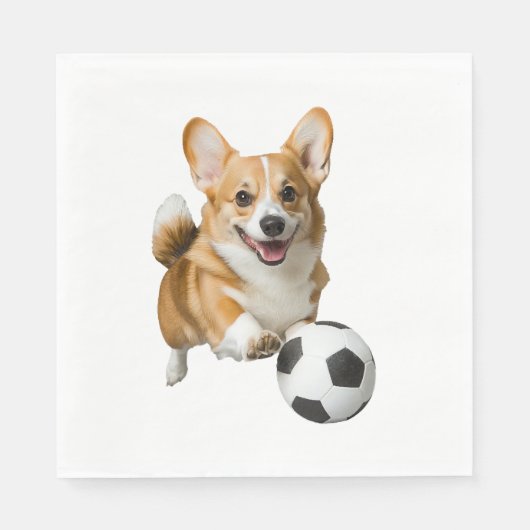 Corgi Serviette (Vorderseite)