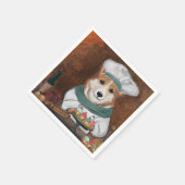 Corgi Serviette (Ecke)