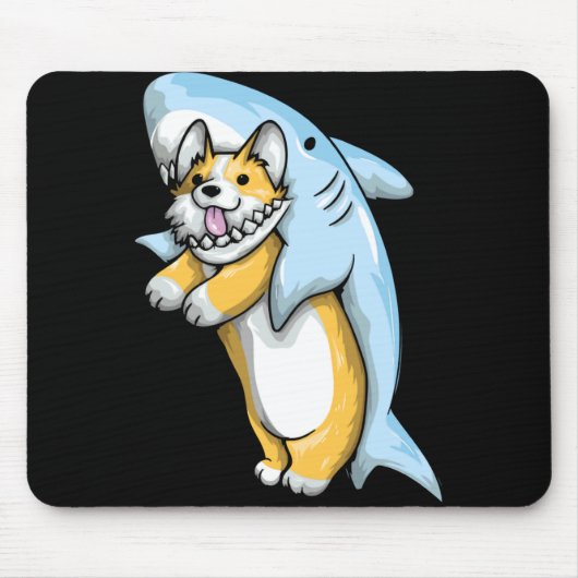 Corgi Shark Funny Corgi Costume 988  Mousepad (Vorne)
