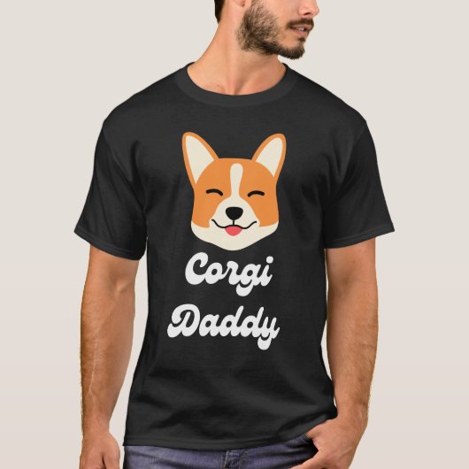 Corgi-Shirt Corgi Dad Funny Father Day Gift T-Shirt (Vorderseite)